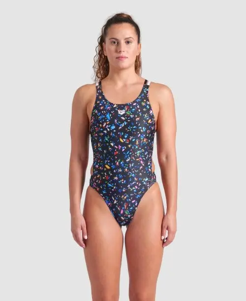 Confetti Swim Tech Multi Strap Swimsuit (Women's) 1