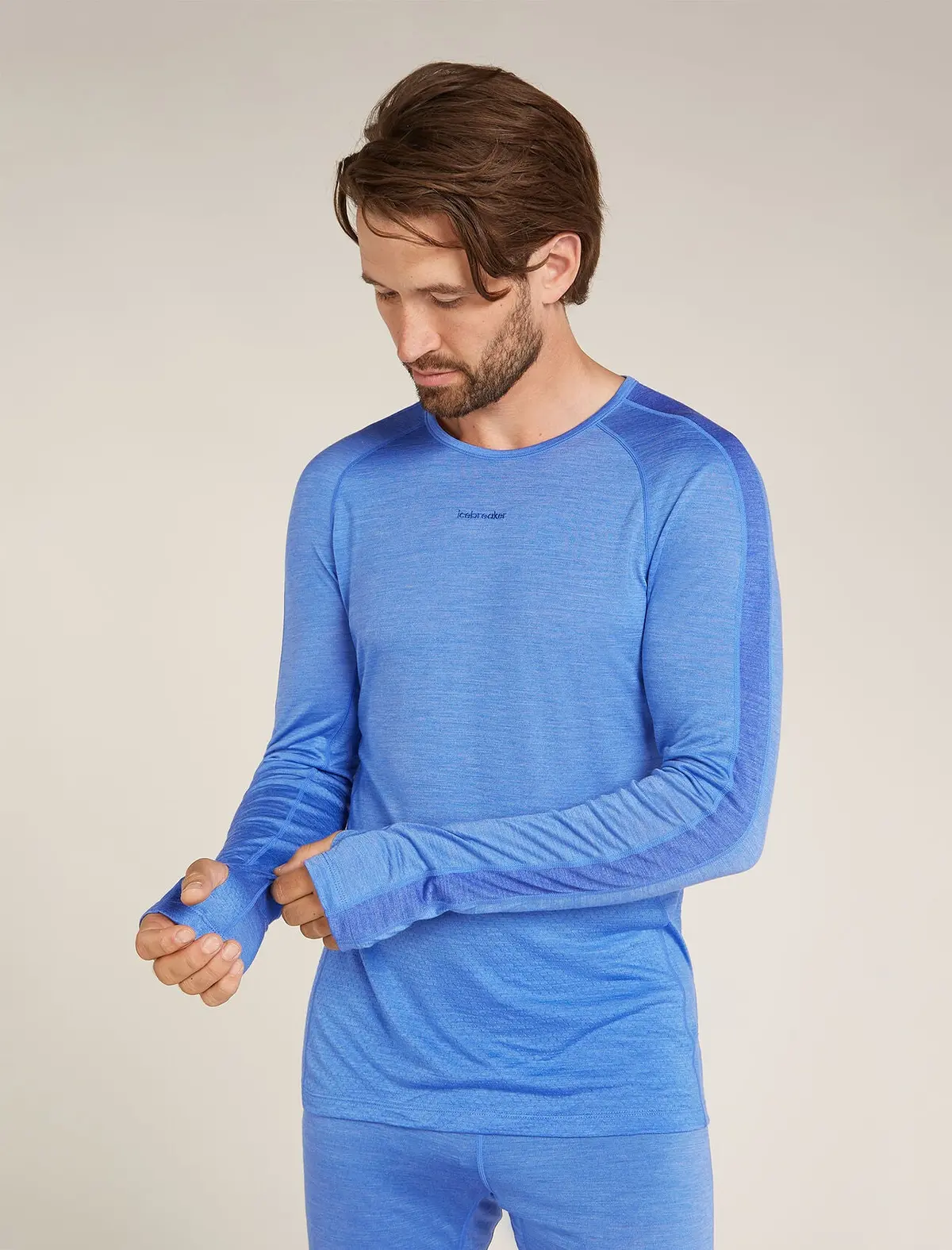 125 Zoneknit™ Merino Blend Long Sleeve Crewe Thermal Top (Men's) - Ib0a56h3 - Past Season 1