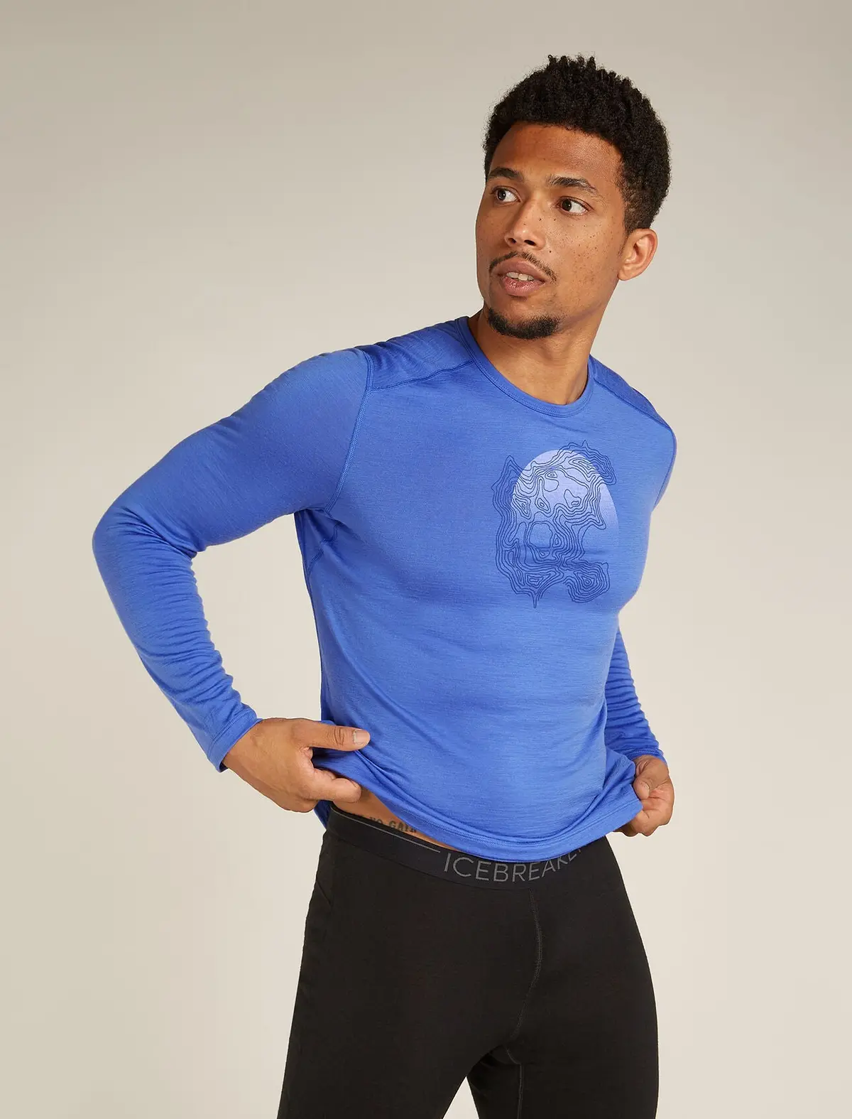 Merino 200 Oasis Long Sleeve Crewe Thermal Top Ruapehu Round (Men's) - Ib0a572o - Past Season 1