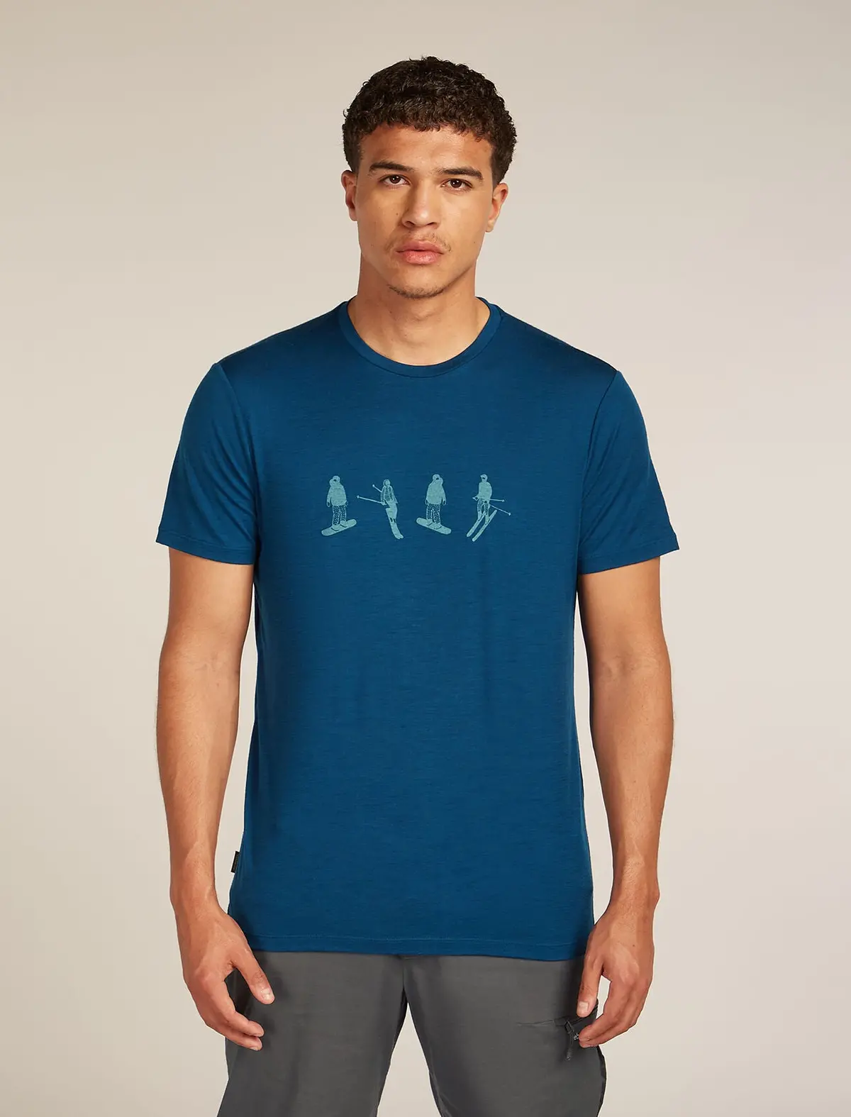 Merino 150 Tech Lite Short Sleeve T-Shirt Snow Day (Men's) - Ib0a57bz - Past Season 1