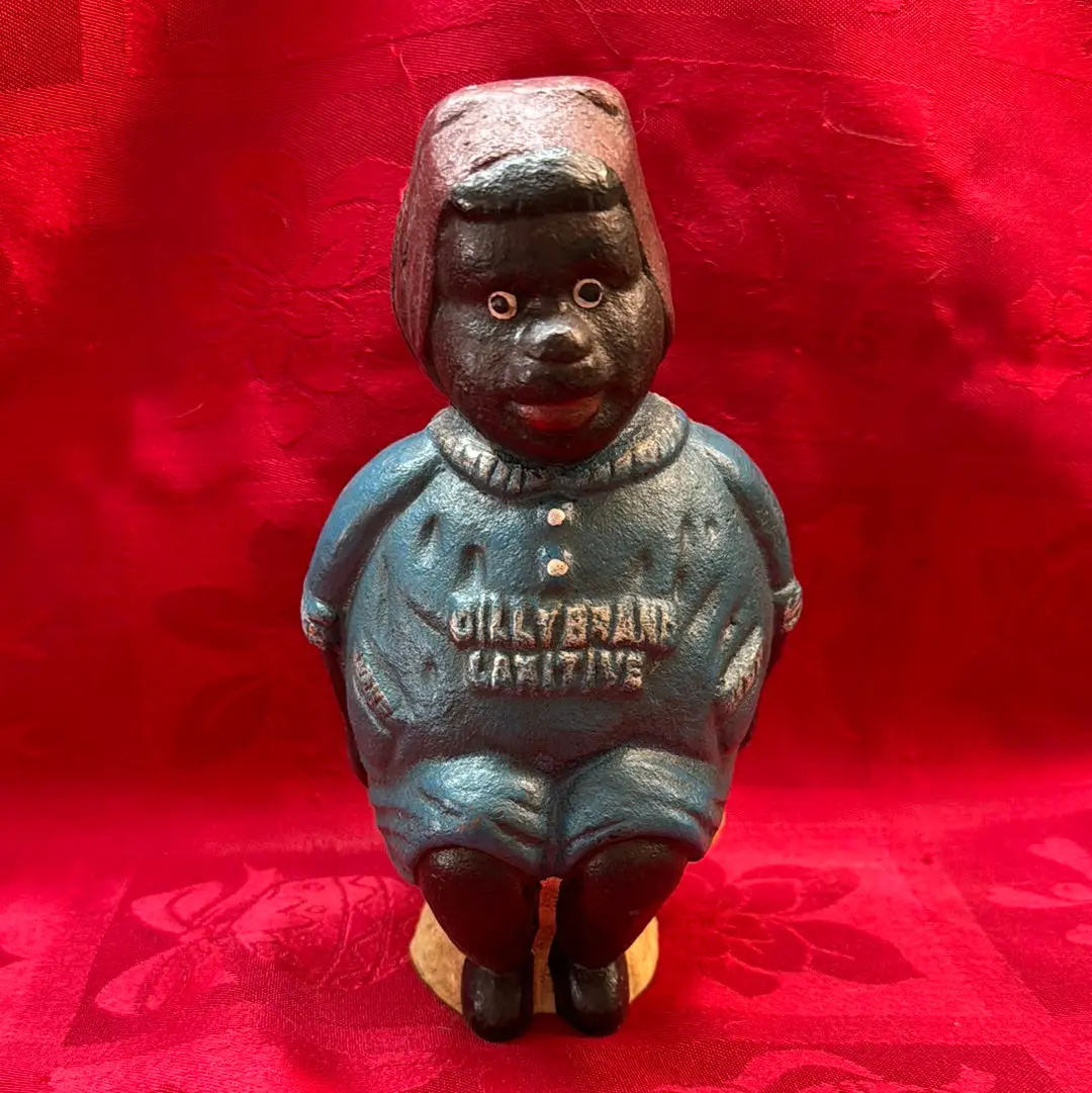 Cast Iron Mechanism Bank - Dilly Laxative Lady Bank 1