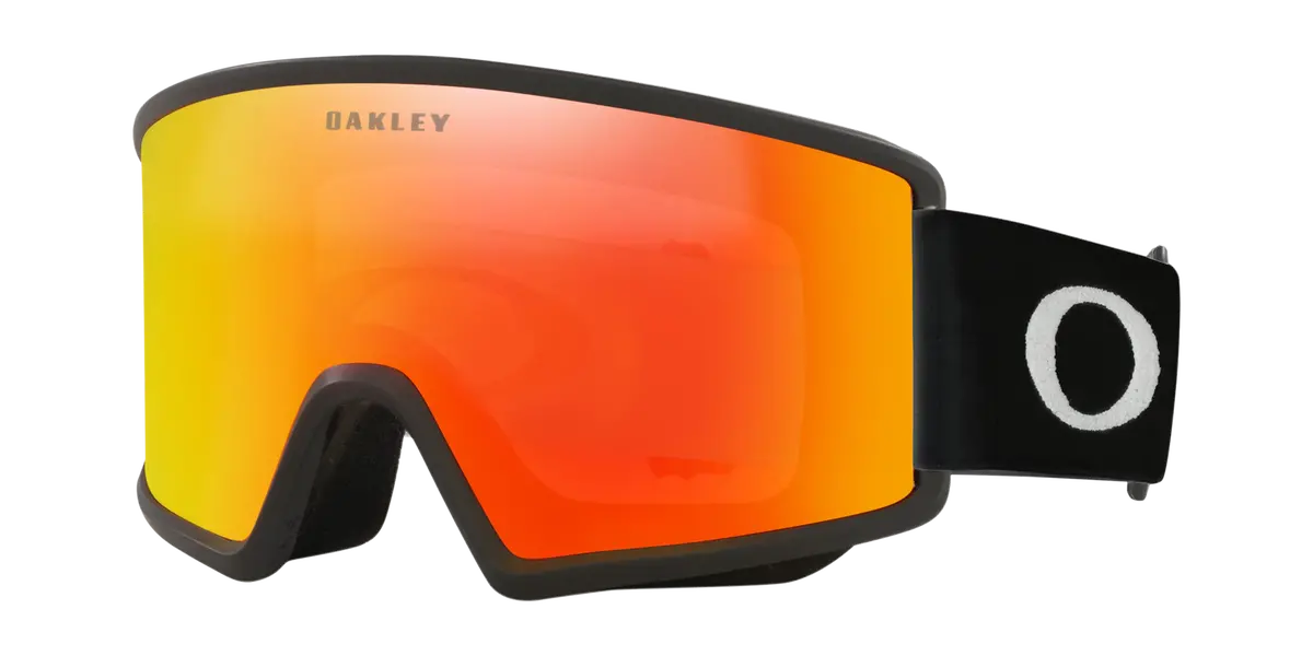 Target Line M Snow Goggles - Matte Black W/ Fire Iridium & Persimmon Lenses 1