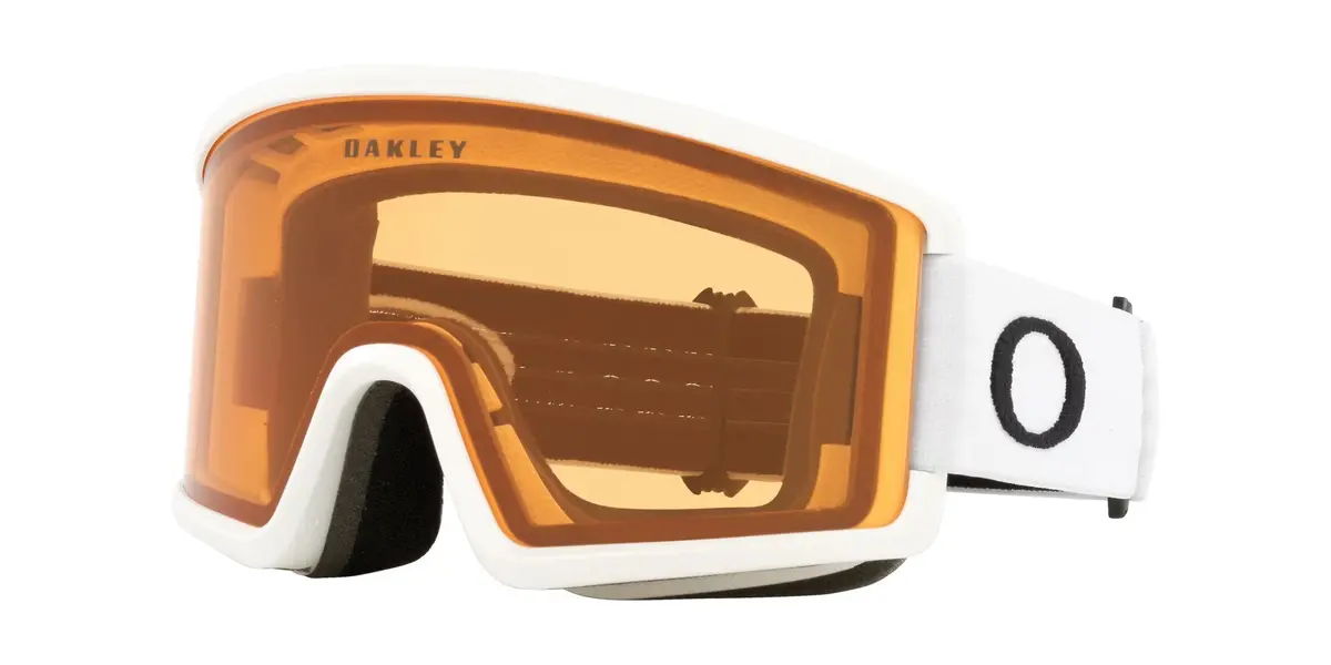 Target Line M Snow Goggles - Matte White W/ Persimmon Lenses 1