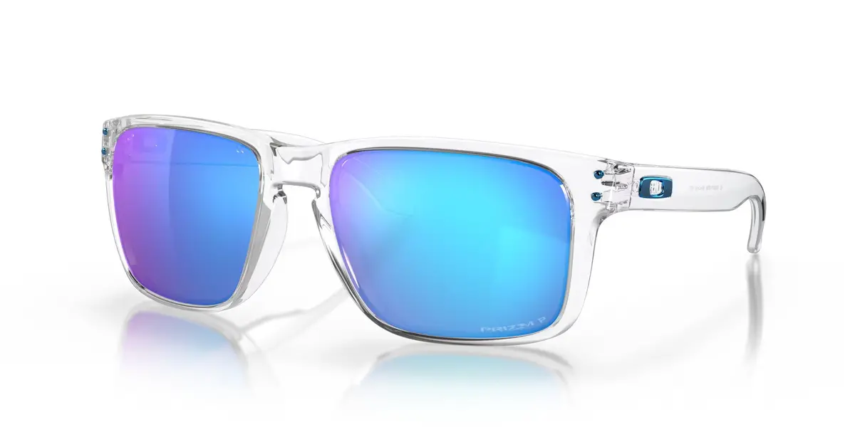 Holbrook™ Xl - Polished Clear Frame W/ Prizm Sapphire Iridium Polarized Lenses 1