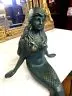 Iron Cast Statue - Mermaid Sitting Hand Decor 1