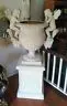 Fiberglass - Cherub Urns Garden Pots Flower Planter 1