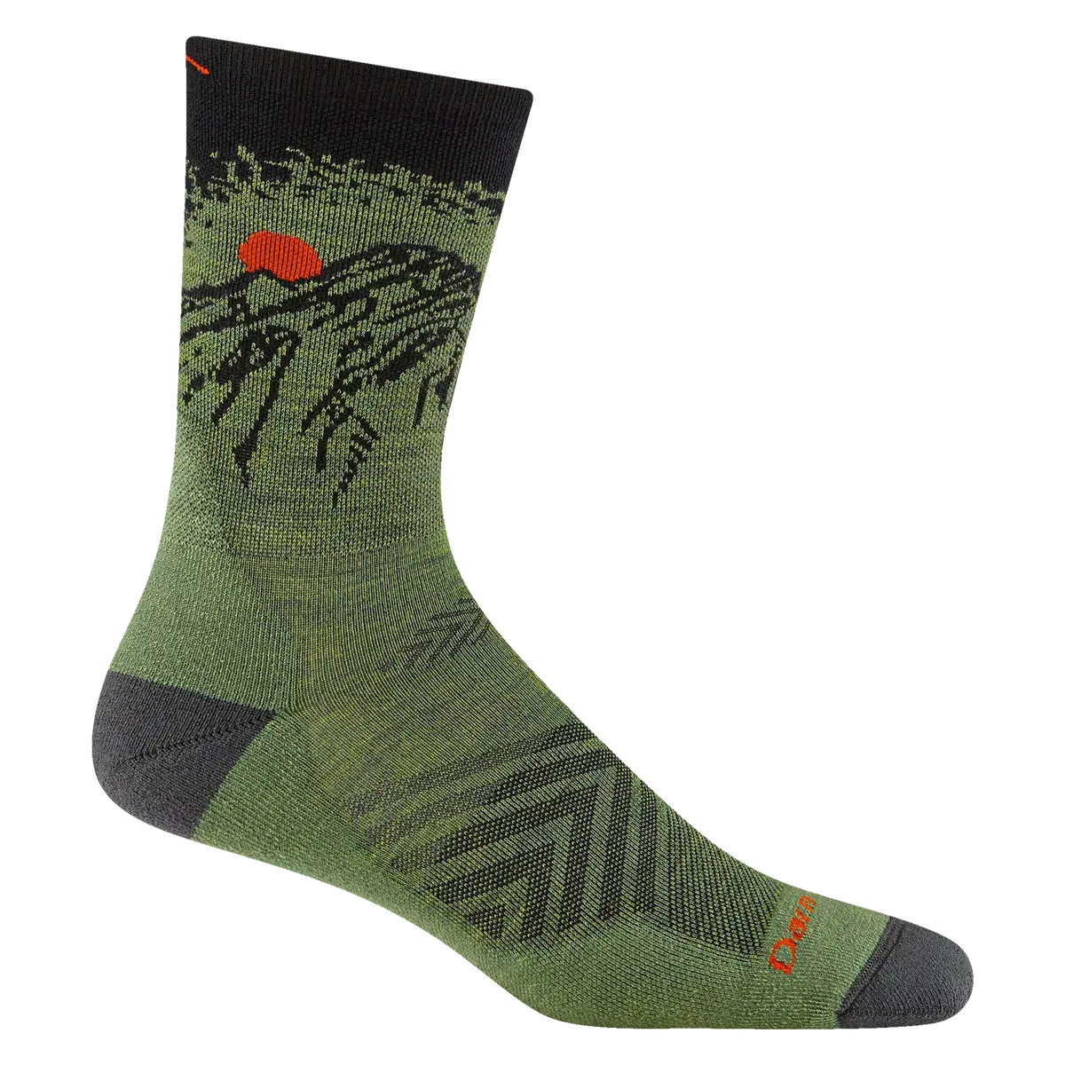 Vert Micro Crew Ultra-Lightweight Running Sock With Cushion (Men's) - D1066m 1