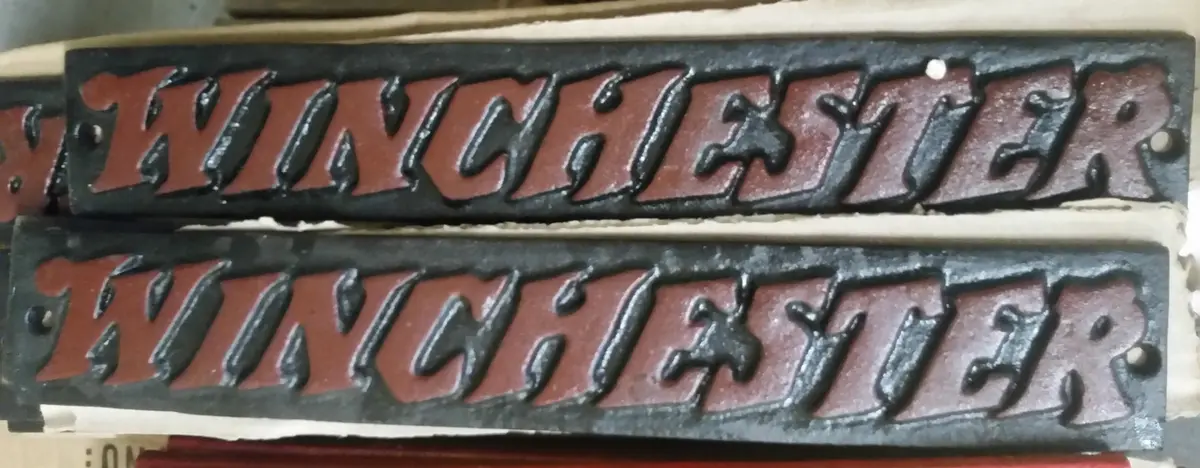 Cast Iron Sign - Winchester 1