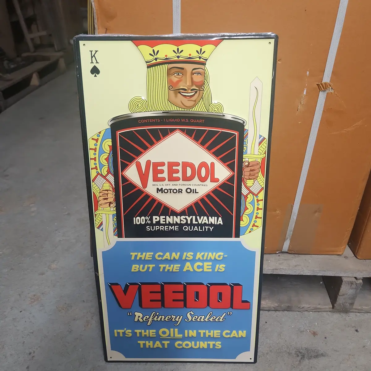 Veedol Motor Oil Automotive Advertising Sign 1