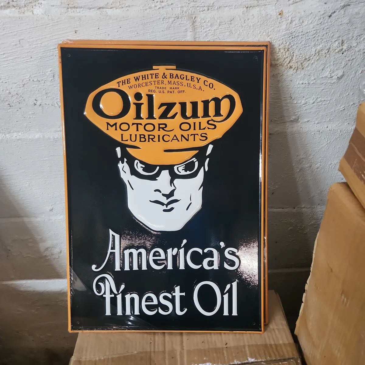 Oilzum Motor Oil Automotive Advertising Sign 1