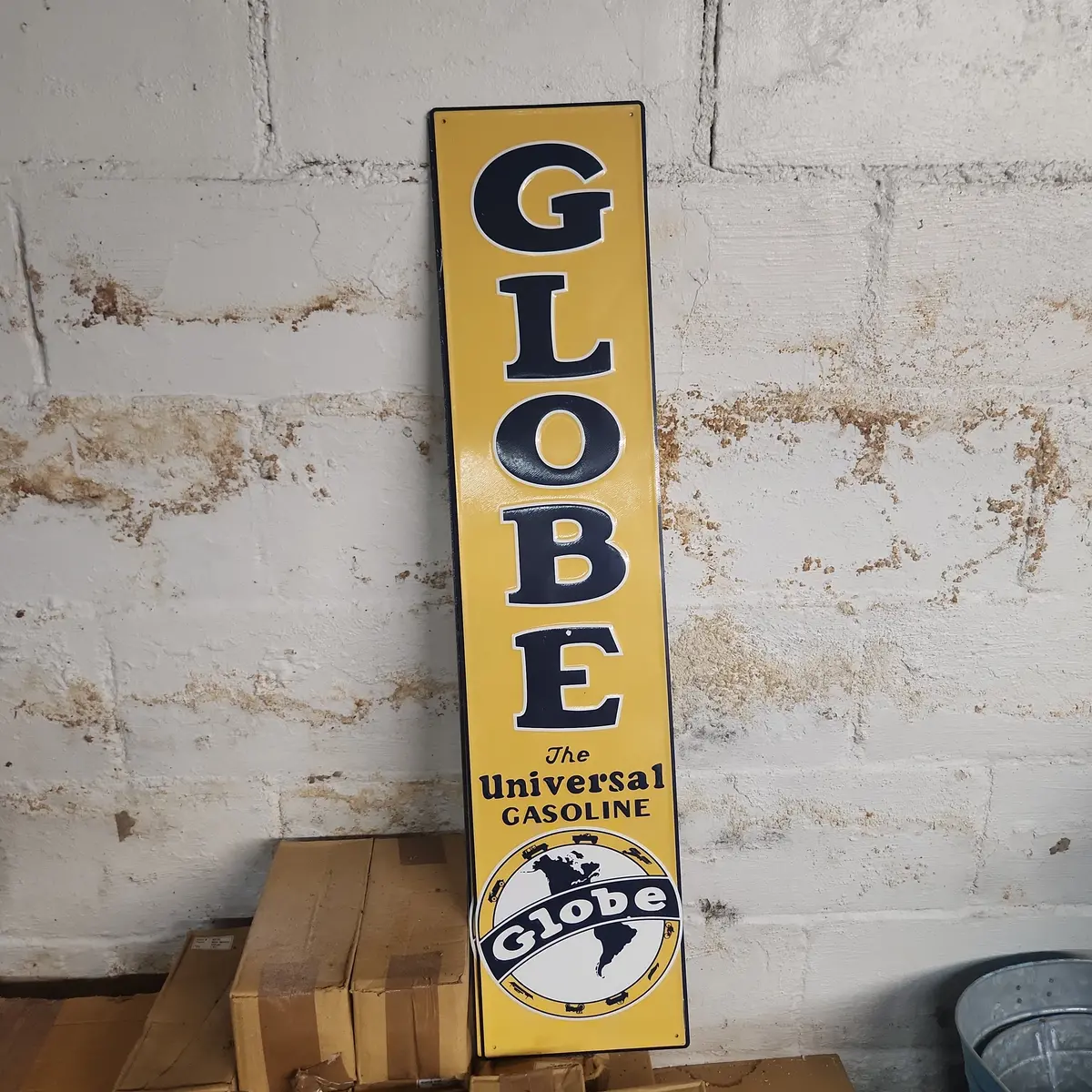 Globe Universal Gasoline Automotive Advertising Sign 1