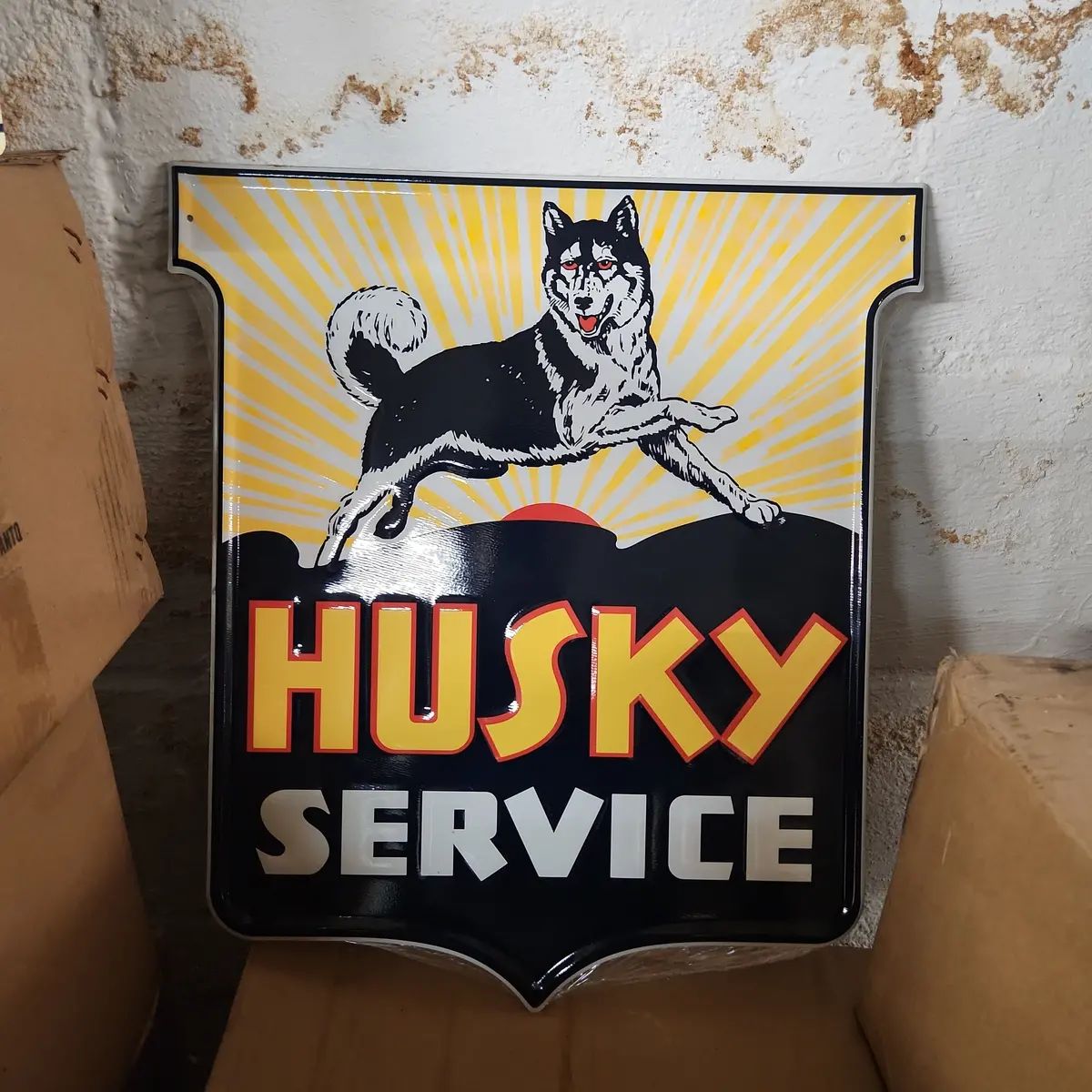 Husky Service Automotive Advertising Sign 1
