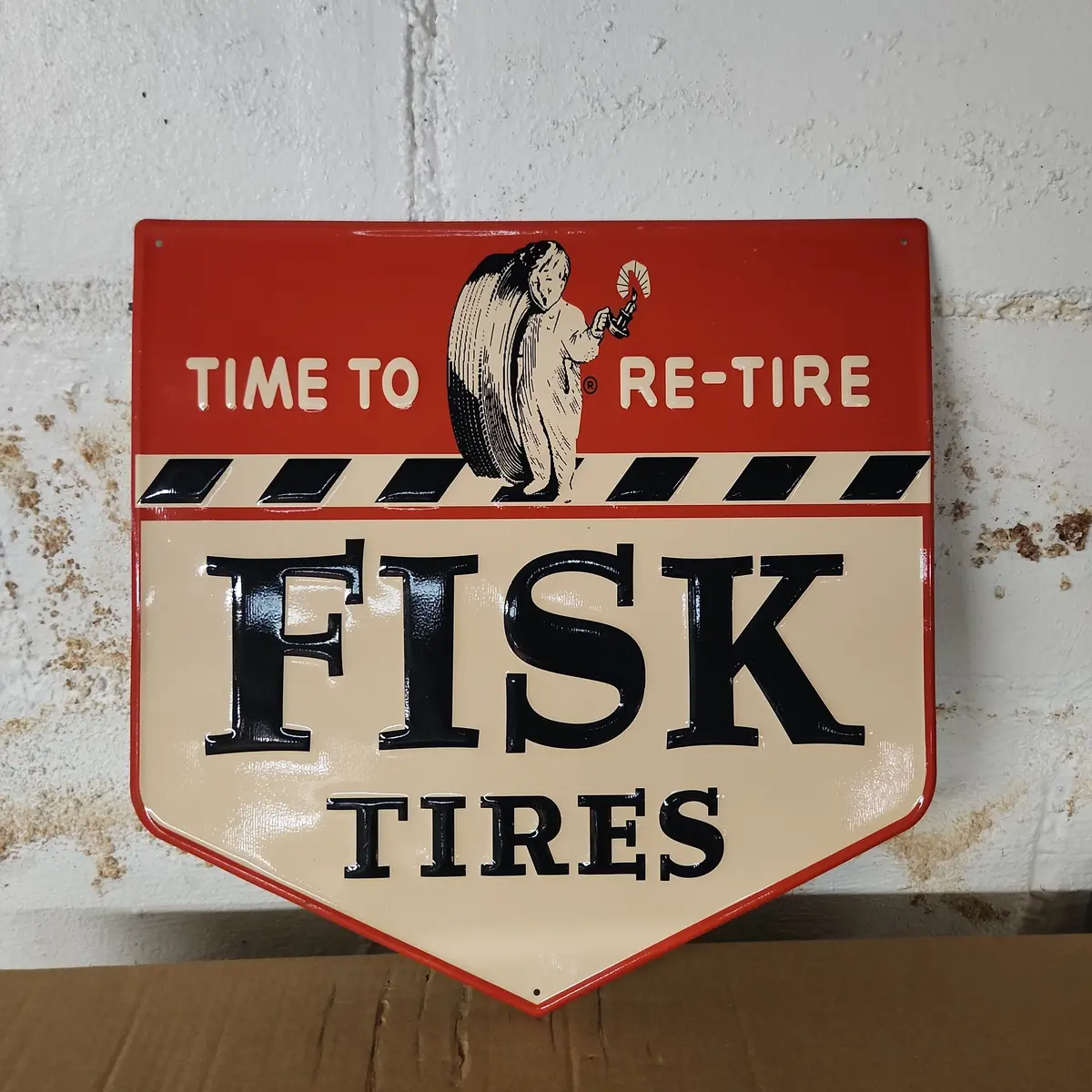 Fisk Tires Automotive Advertising Sign 1
