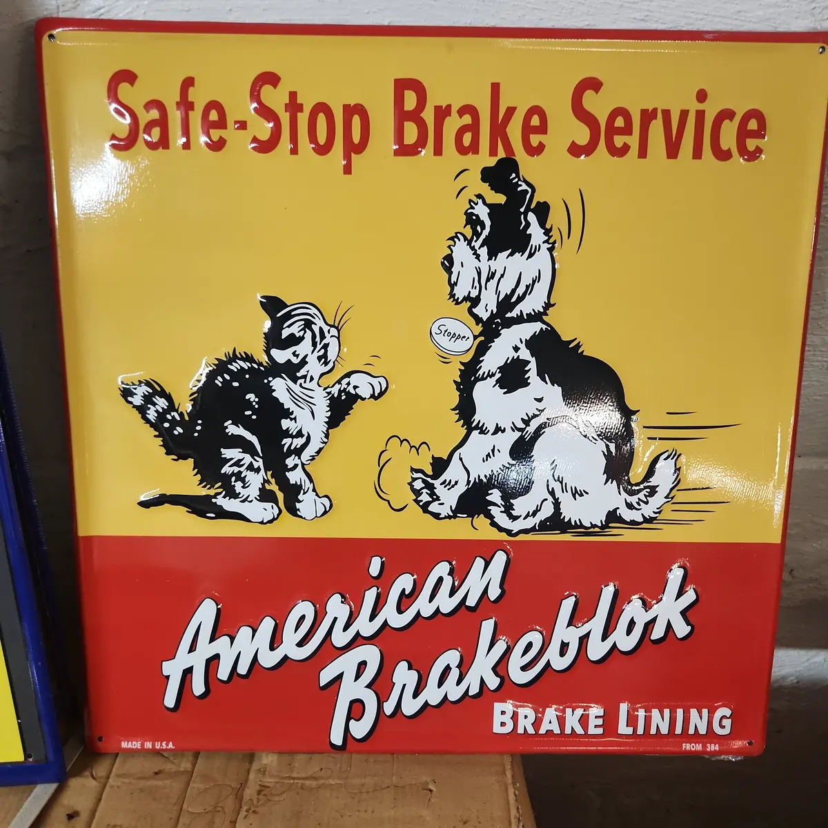 American Brakeblok Automotive Advertising Sign 1