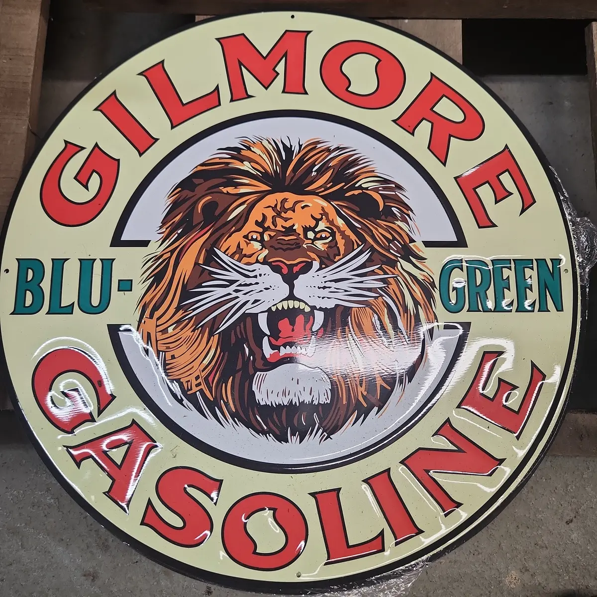 Gilmore Blu Green Automotive Advertising Sign 1