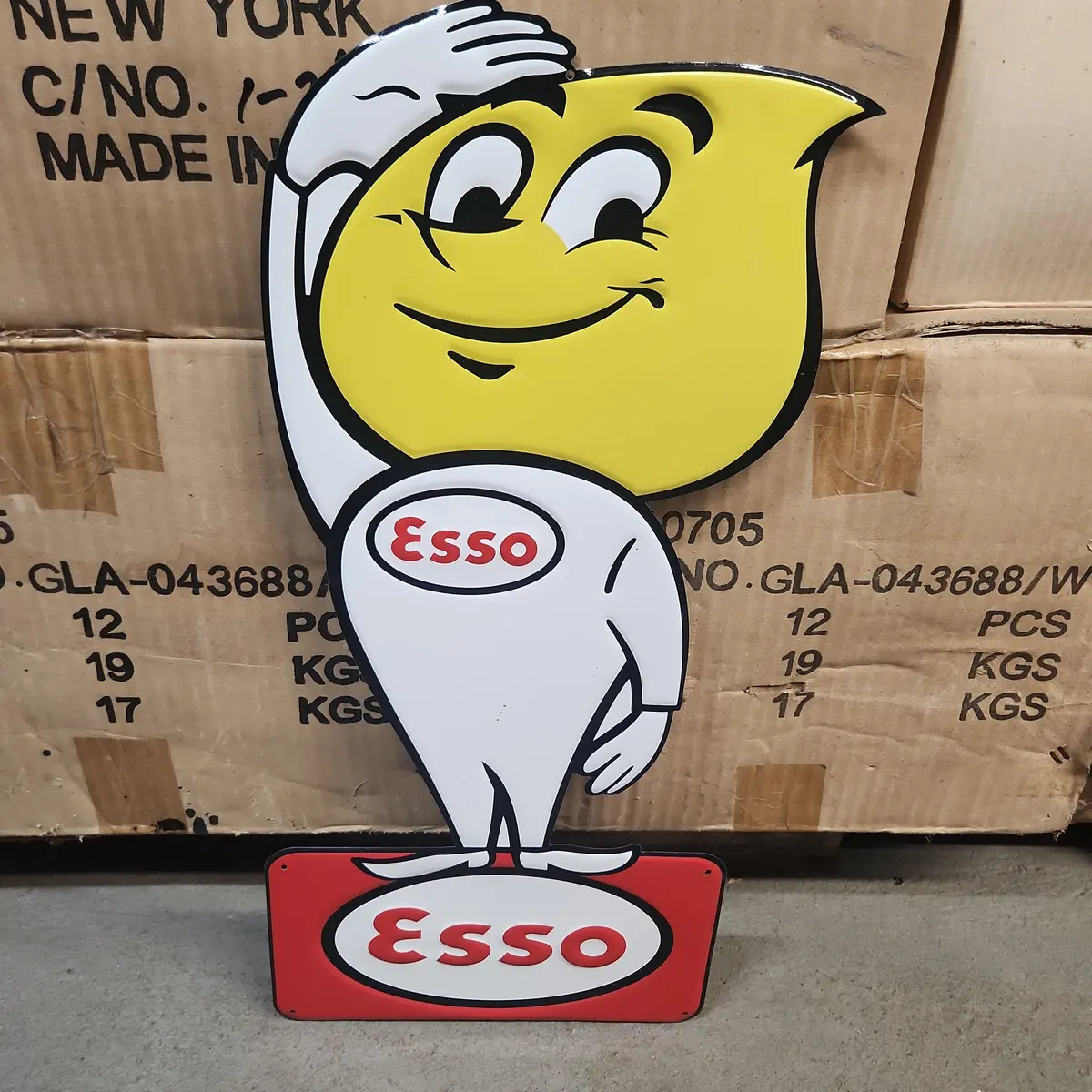 Esso Boy Automotive Advertising Sign 1