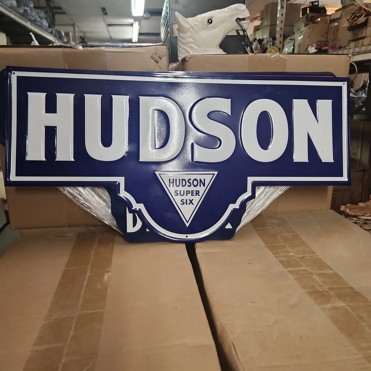 Hudson Super Six Automotive Advertising Sign 1