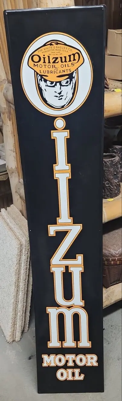 Oilzum Vertical Automotive Advertising Sign 1