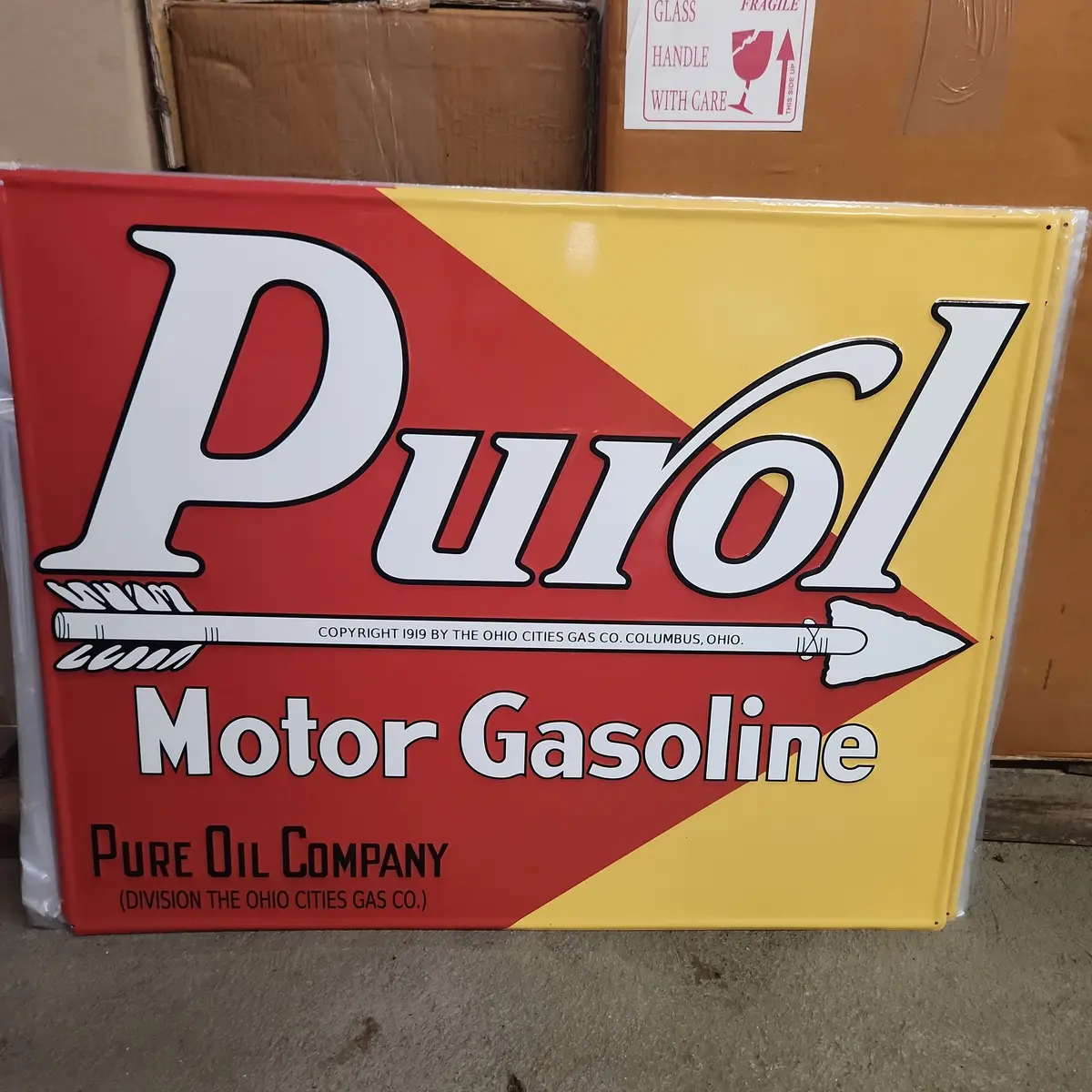 Purol Motor Large Automotive Advertising Sign 1