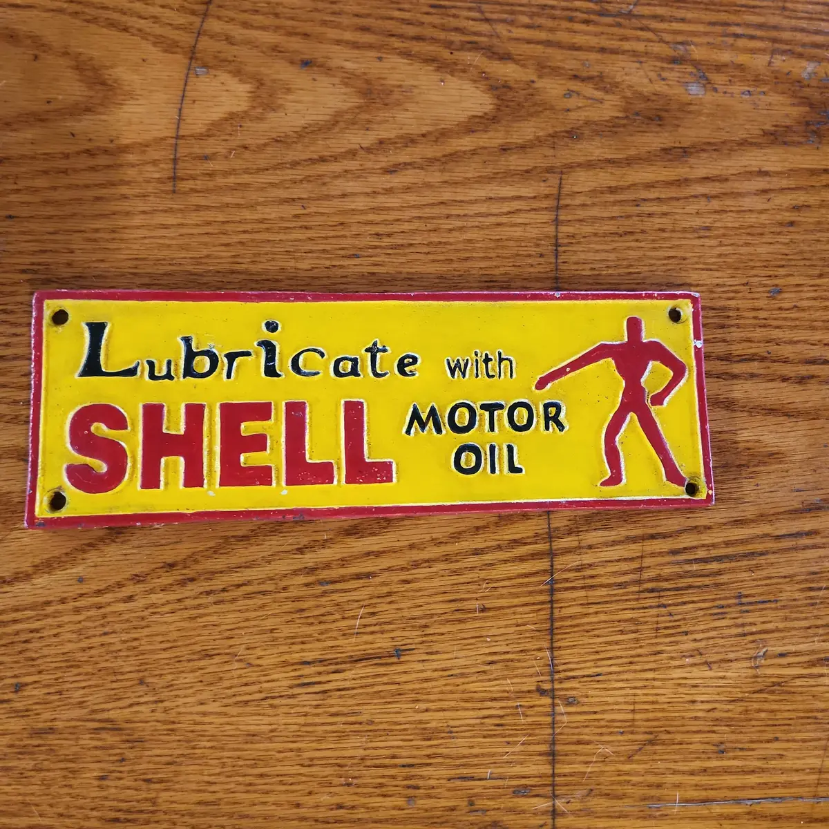 Shell Cast Iron Sign. 1