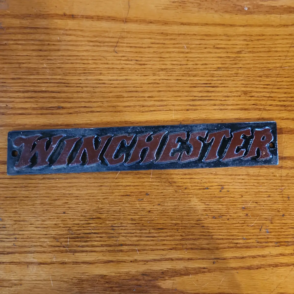 Winchester Cast Iron Sign. 1