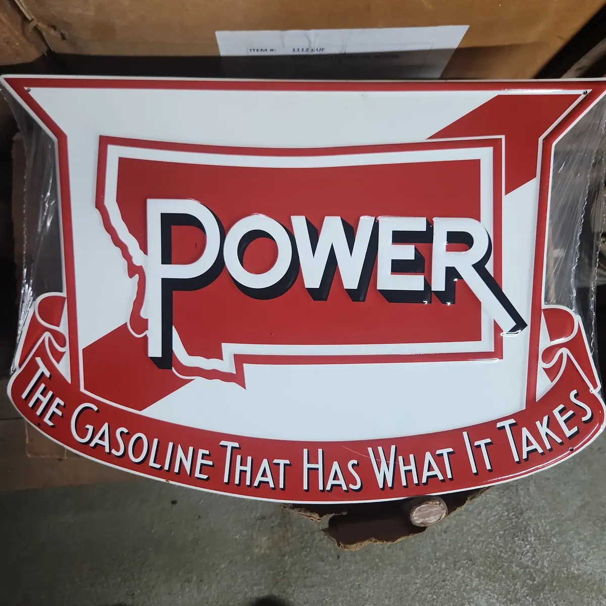 Power Gasoline Automotive Advertising Sign 1
