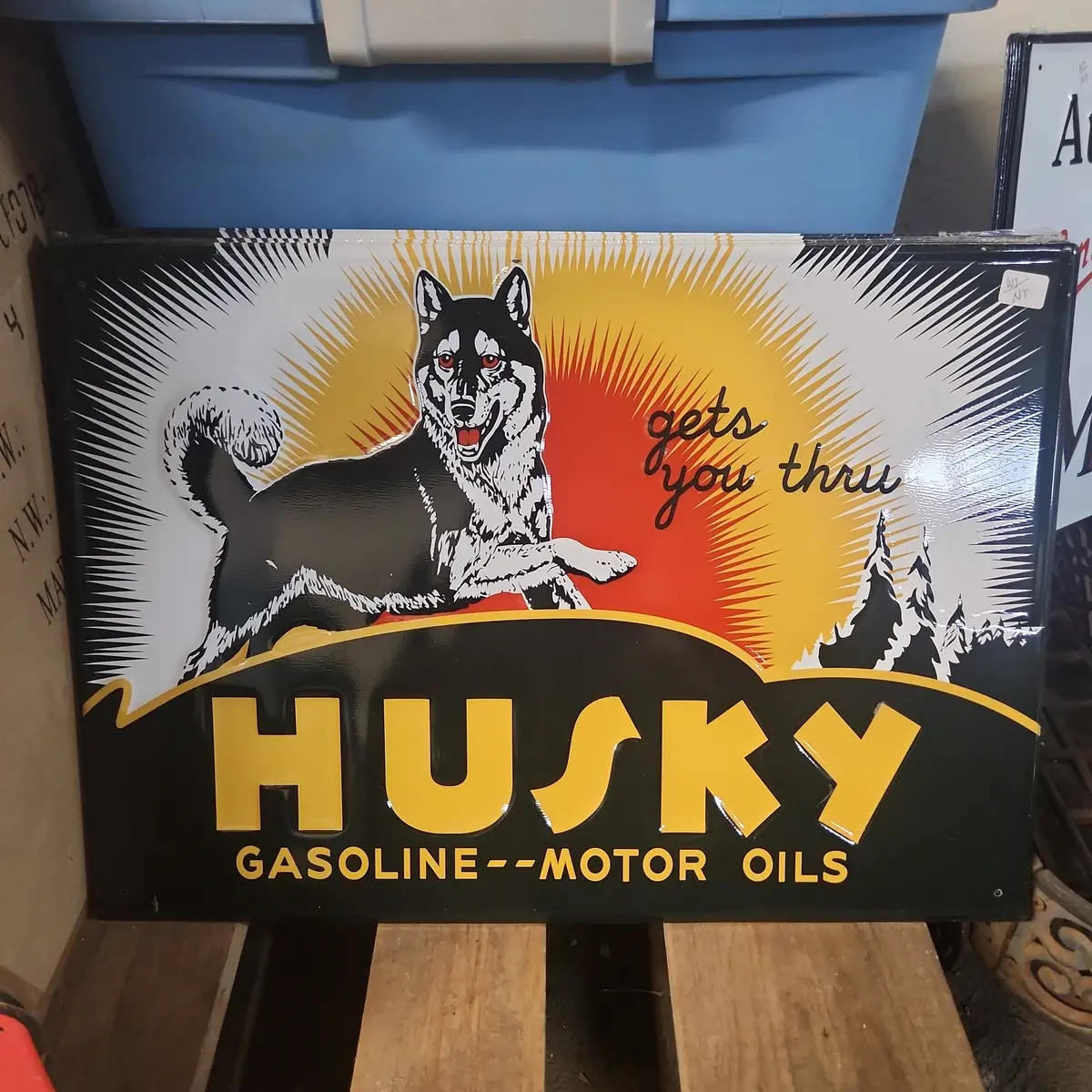 Husky Service Automotive Advertising Sign 1