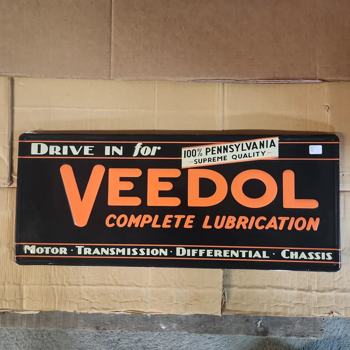 Veedol Lubrication Automotive Advertising Sign 1