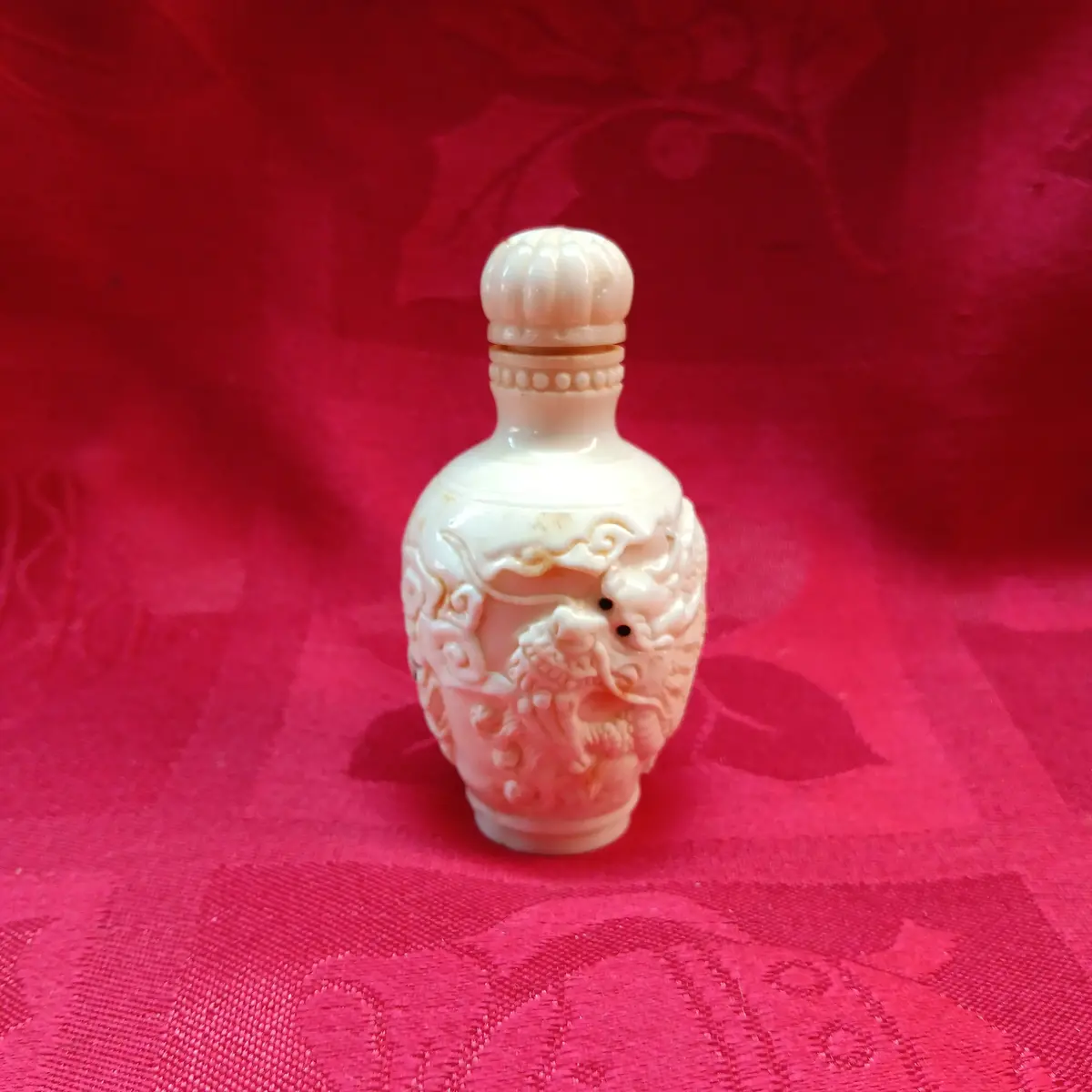 Handcarved Bone Snuff Bottle 1