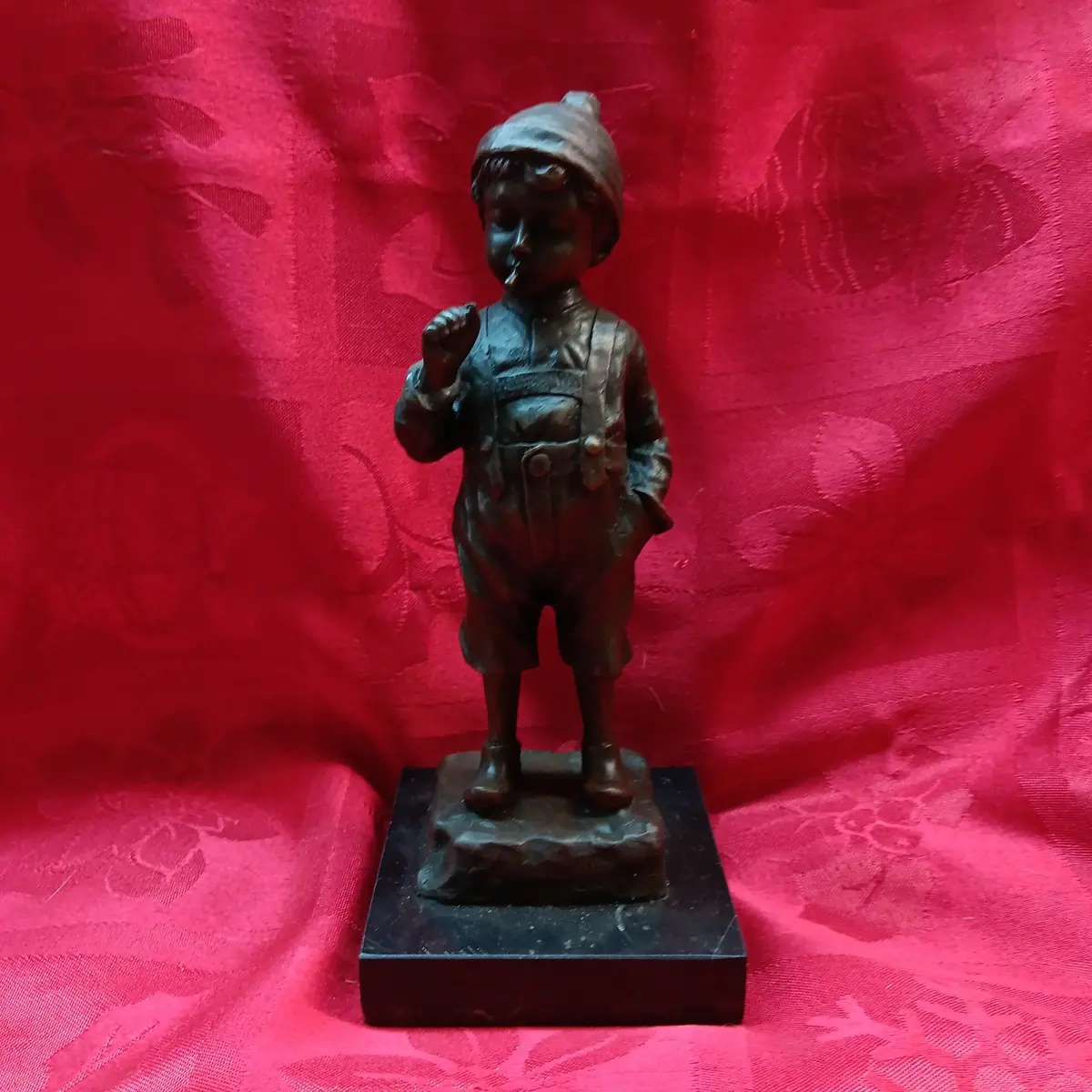 J. Schmidt-Felling "Le Petit Fumeur" Bronze Statue 1