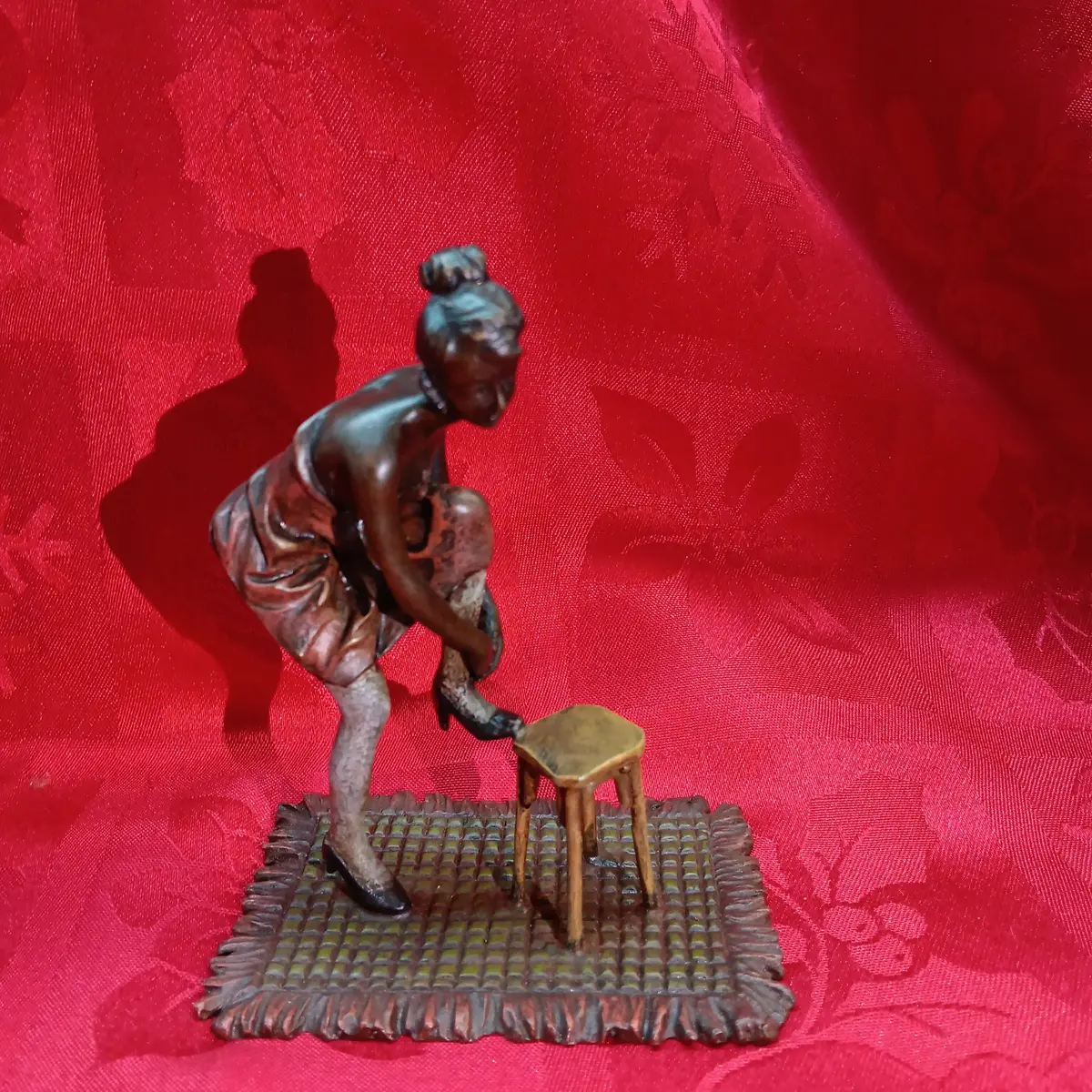 Franz Bergman Vienne Bronze Sexy Women In Dress Statue 1