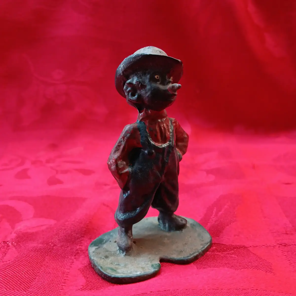 Lead Black Americana Cigar Boy 1