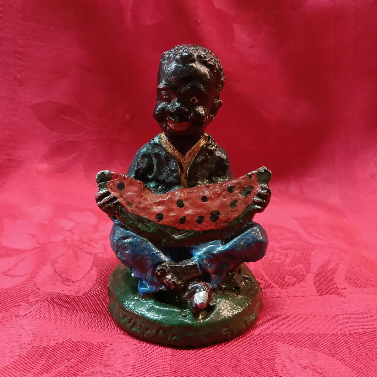 Lead Black Americana Large Watermelon Boy 1