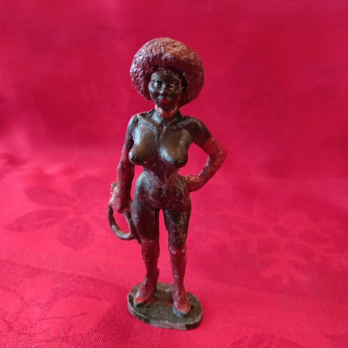 Lead Erotic Black Americana Woman With Whip 1