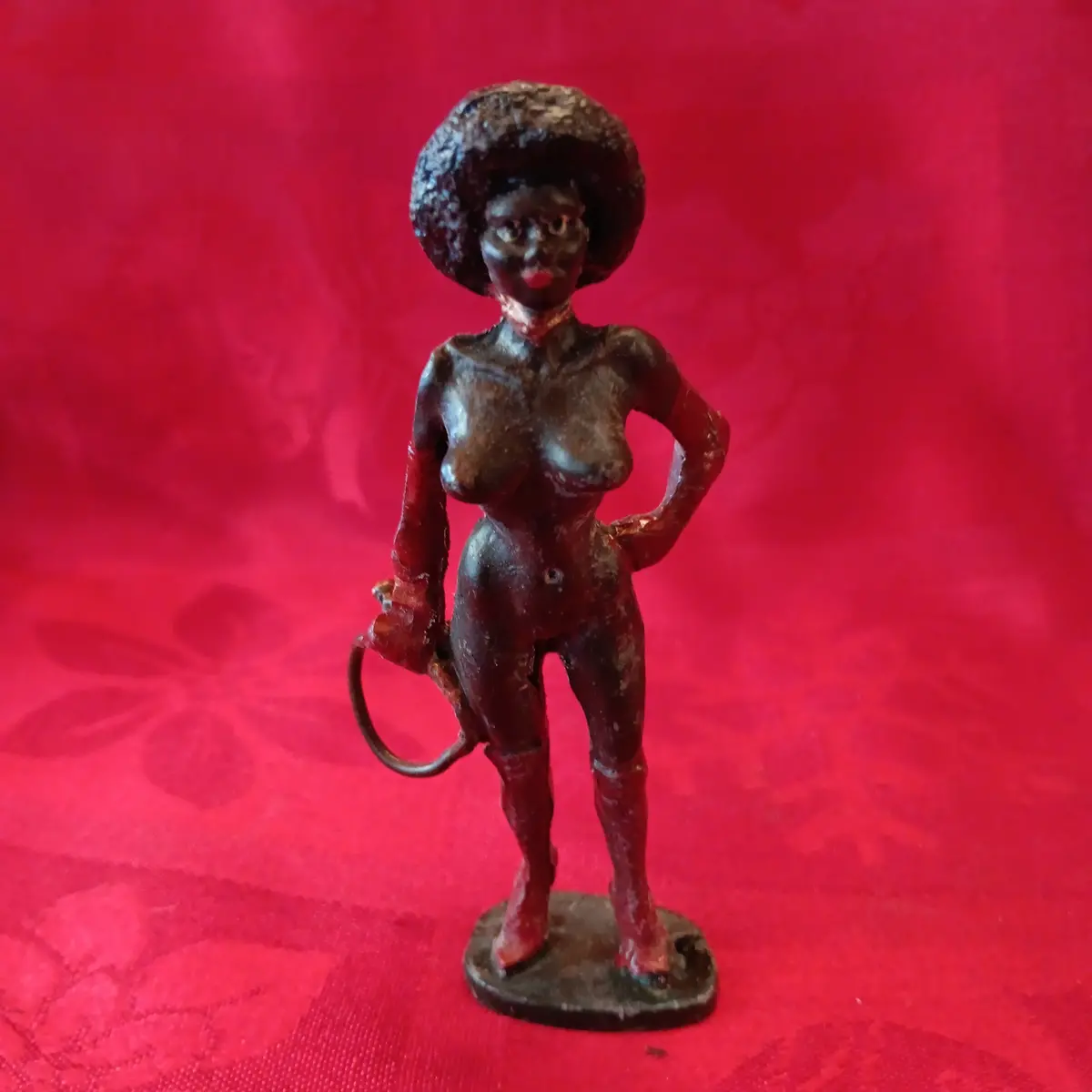 Lead Erotic Black Americana Woman With Whip 1