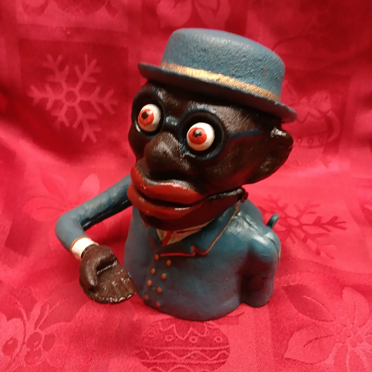 Cast Iron Mechanical Bank - Monkey Business 1