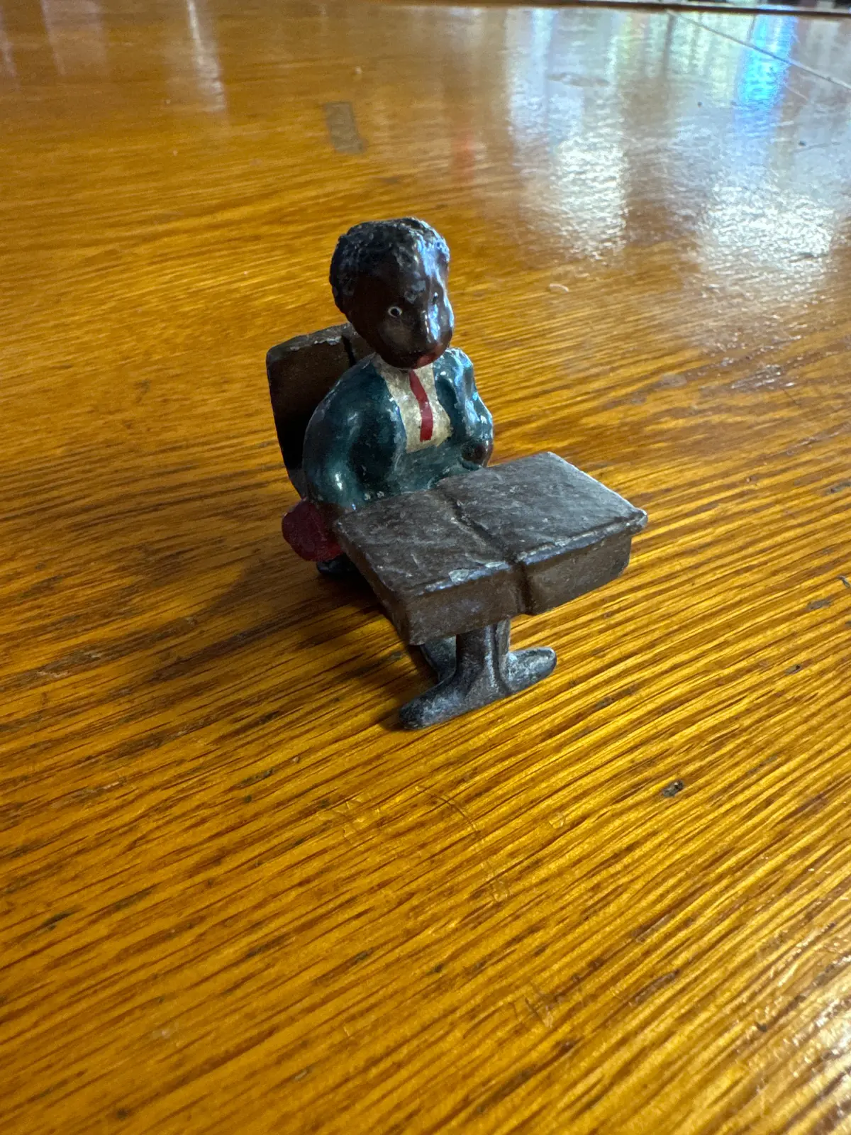 Lead Black Americana School Boy 1