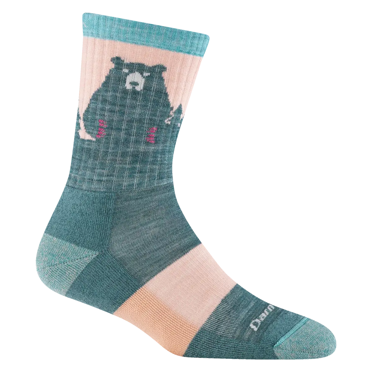 Bear Town Micro Crew Lightweight Hiking Sock (Women's) - D1970w 1