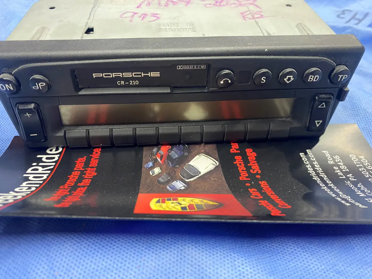 Porsche 993Original Radio Cr-210 From 1996 Porsche 1