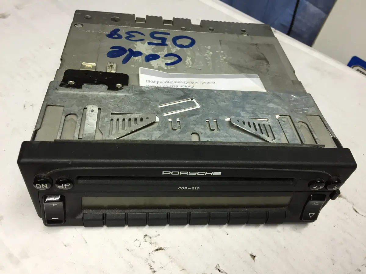 Porsche 993 Becker Radio Cdr-210 Cd Player Radio With Code 1