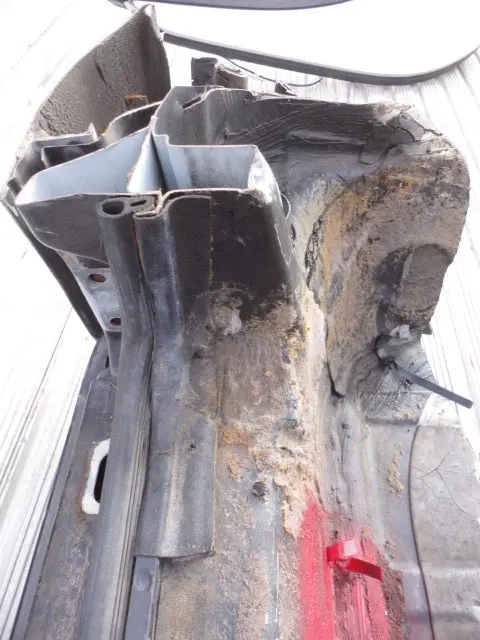 911 Rocker Bottom Hinge Door Pillar Body Cut Left Drivers Side 1985 - 1