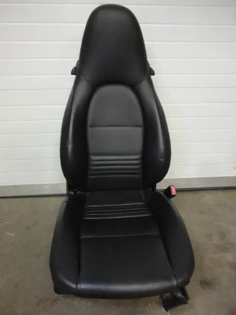 Boxster Seat Right 2 Way Power Black Leather Nice - 1