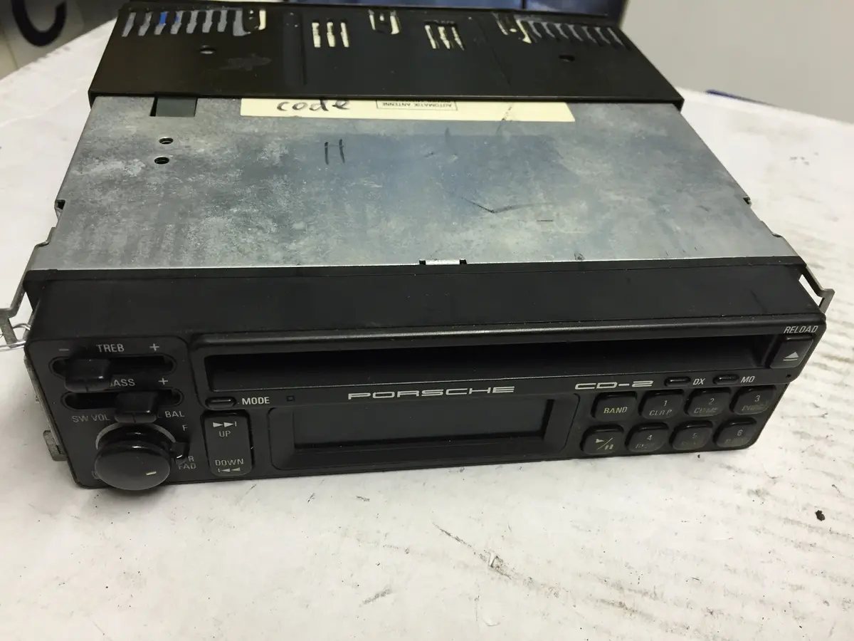 Porsche Cd-2 Cd Not Working Needs Circuit Board Radio With Code And Cage - 1