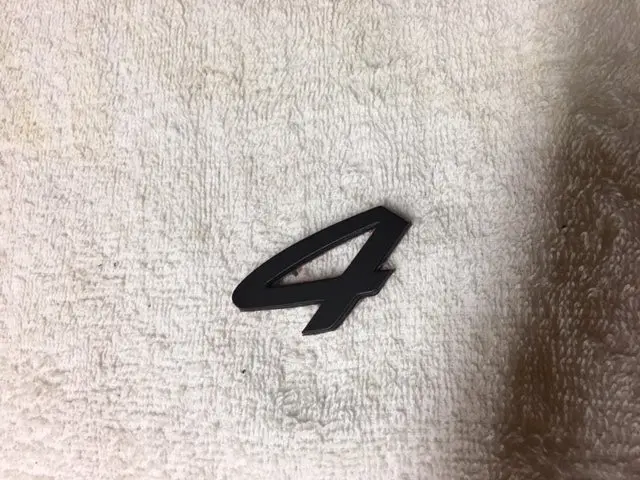 Porsche C4 4 Script Emblem Logo On Rear Deck Engine Lid - 993.559.241.01 1