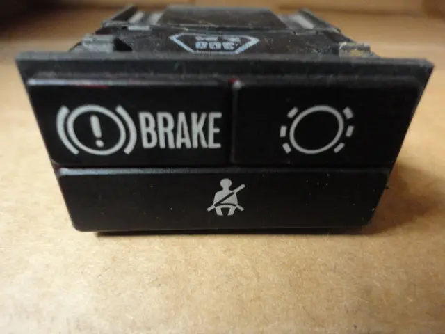 911 Combination Seatbelt Brake Wear Handbrake Warning Indicator Light Black - 944.632.213.00 1
