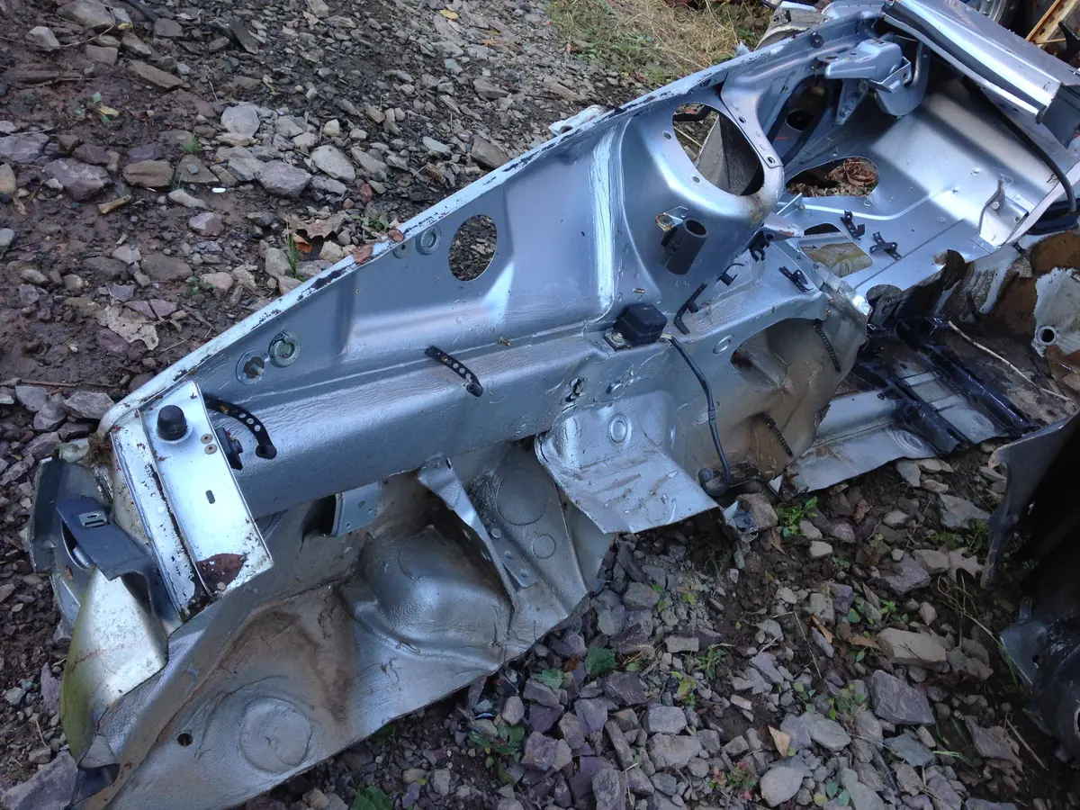 964 Body Cut Door Jamb Front Right Wheelhouse Rocker, Pillar Post Cowl Top Targa 1992 Silver - 1