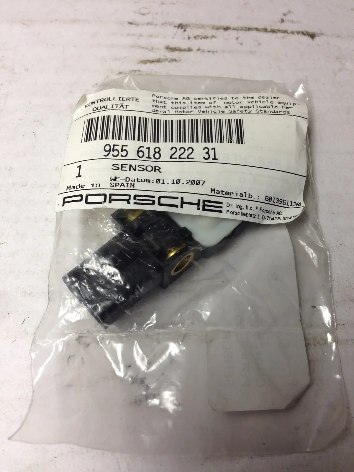 Porsche 955 Sensor Side Airbag C-Pillar New In Bag 1