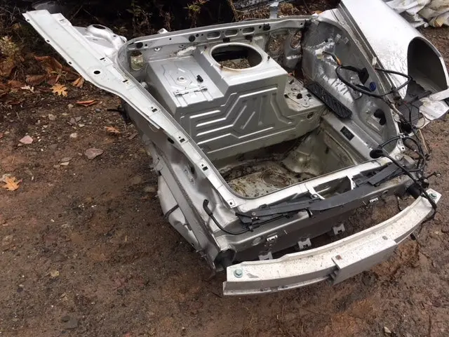 996 Turbo Front Clip Unibody Clip Bare Cut Behind Shocks Silver 2002 1