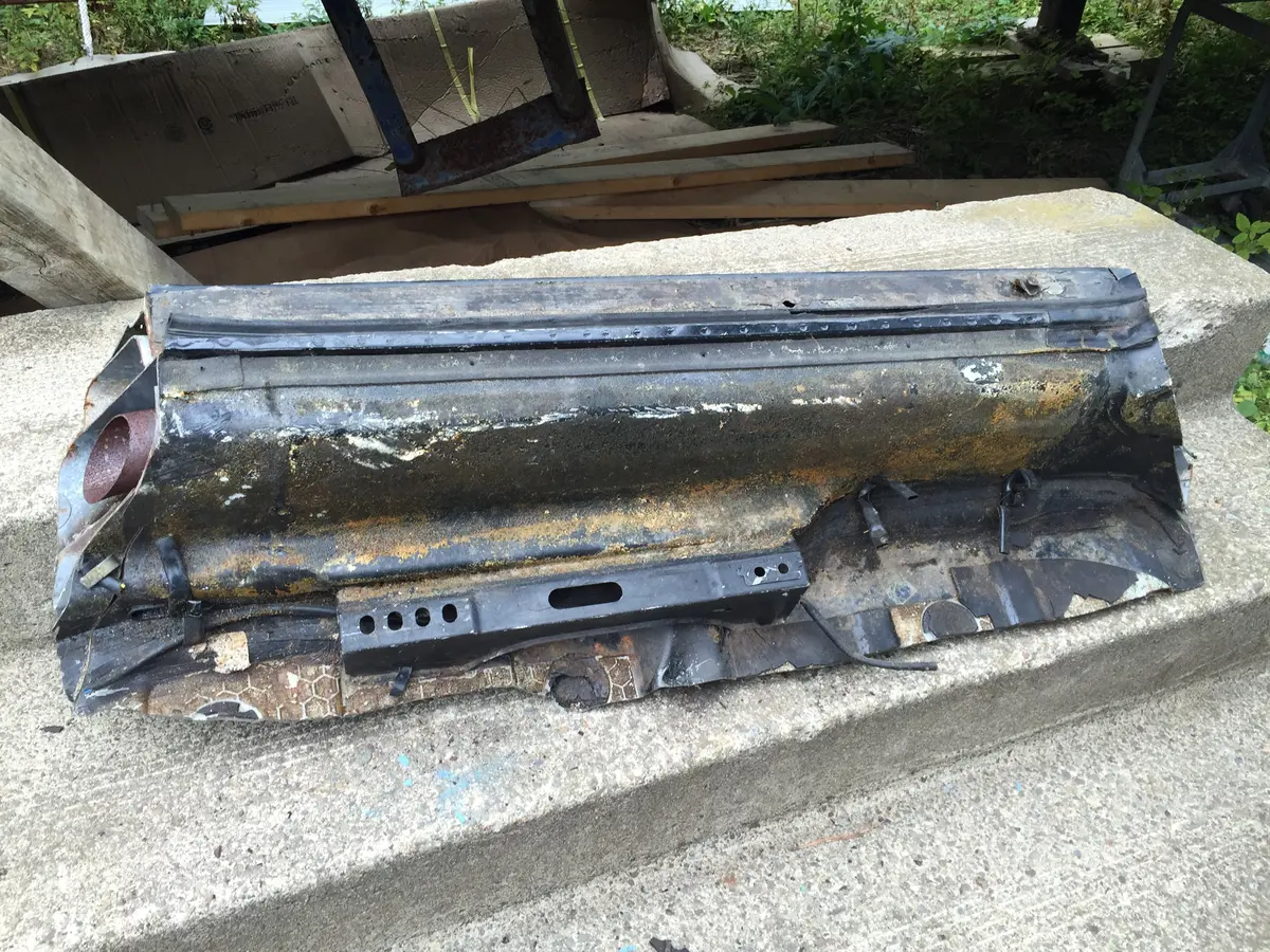 911 Rocker Panel Body Cut Drivers Side Left Black 1986 - 1