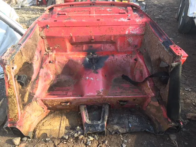911 Targa Cabrio Rear Seat Pan Under Window Deck Body Cut With Torsion Bar Tube For 915 Transaxle 1984 - 1